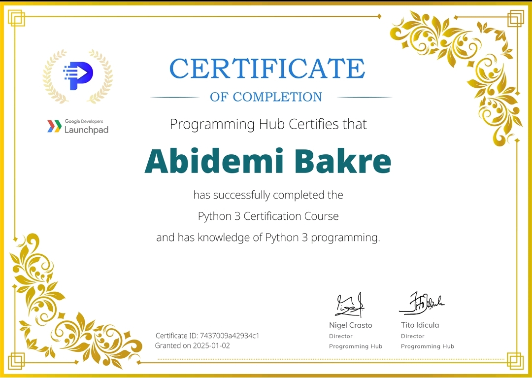Python Certification